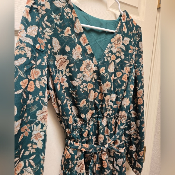 NWT Cupshe Floral Green Dress, Medium - Picture 5 of 10